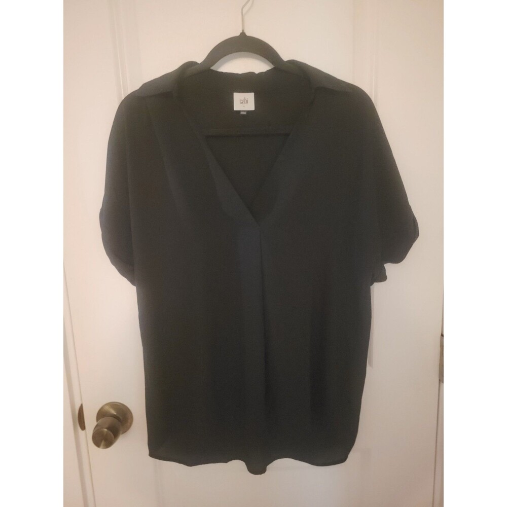 Cabi Sheer Black Blouse Sz Small